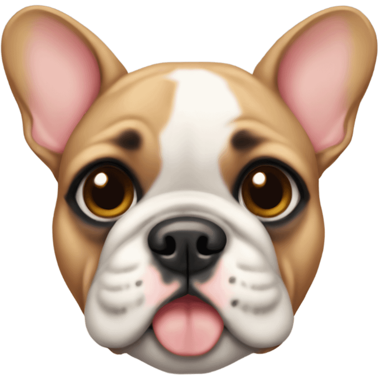 Fawn French bulldog face emoji