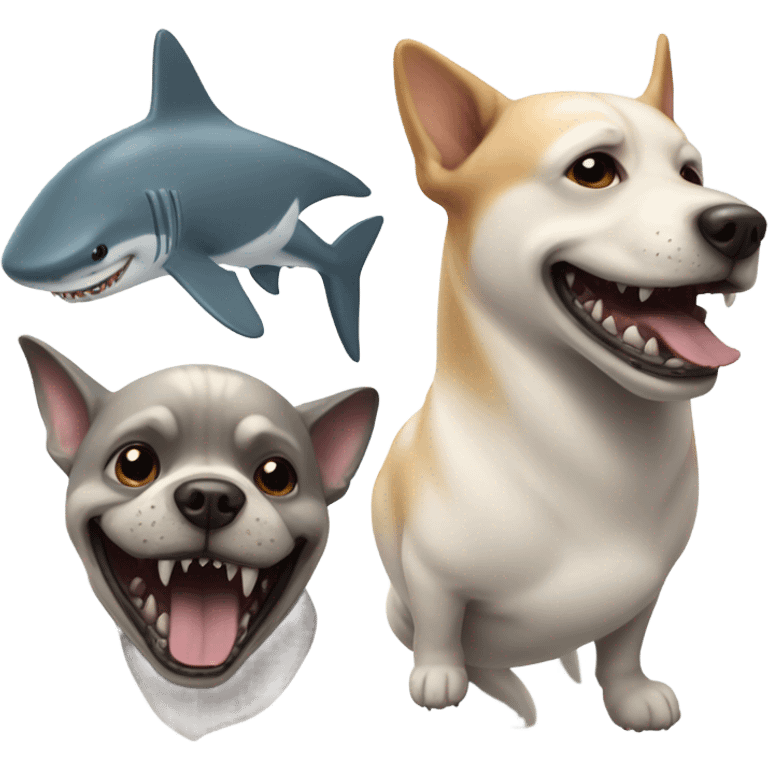 dog shark  emoji