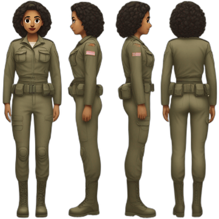 idf female soilder ass emoji