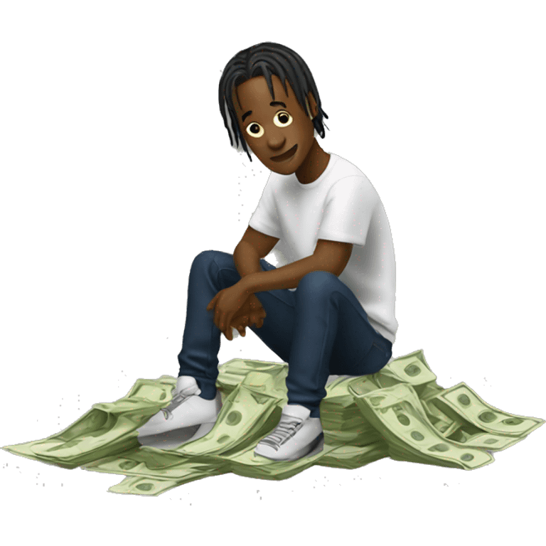 Travis Scott earning money emoji