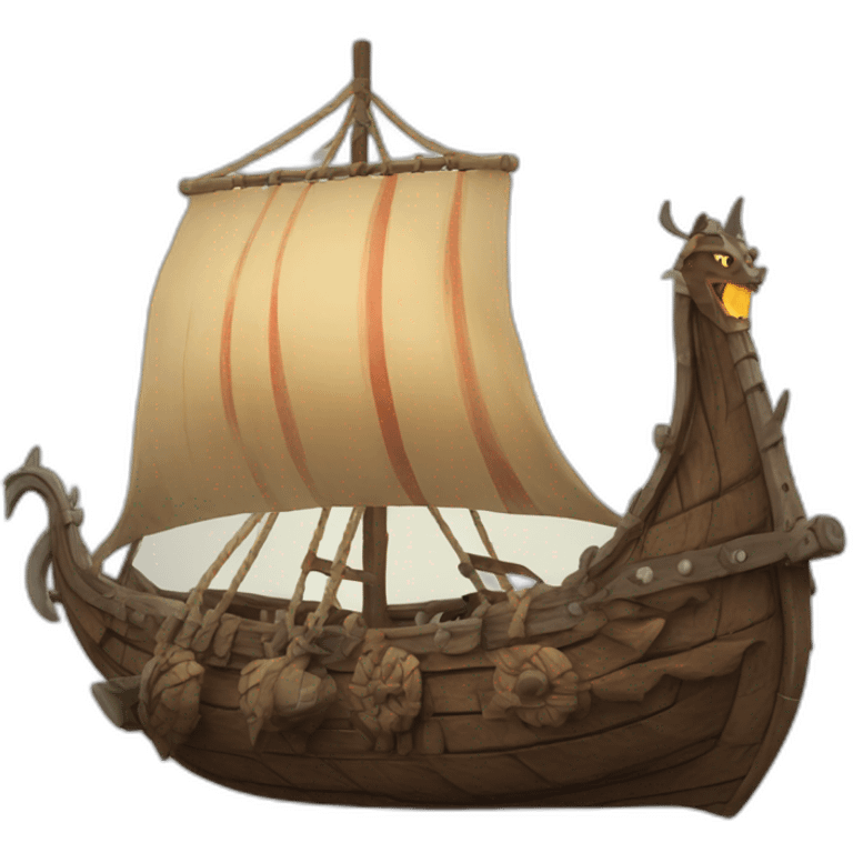 Viking Dragon ship emoji