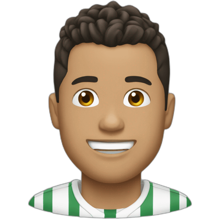 Ronaldo doing siu emoji