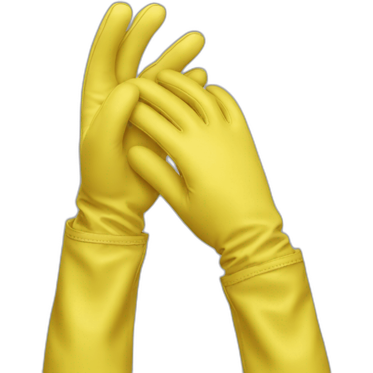 yellow gloves emoji