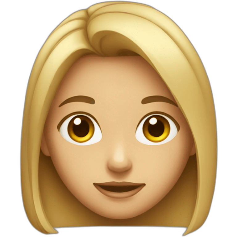 Sly face girl emoji