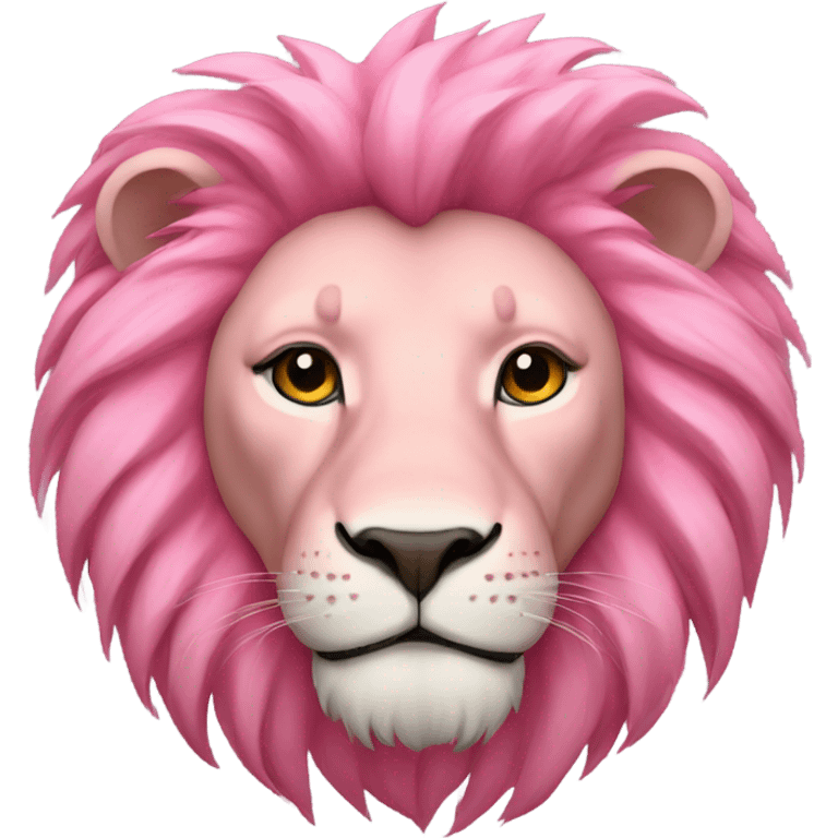 Pink lion  emoji