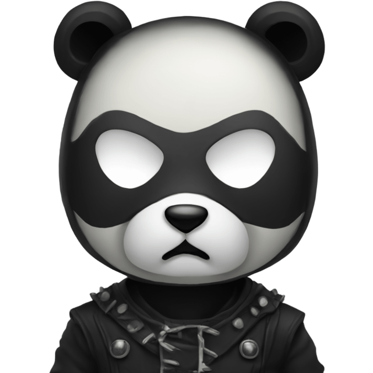 Black metal panda  emoji