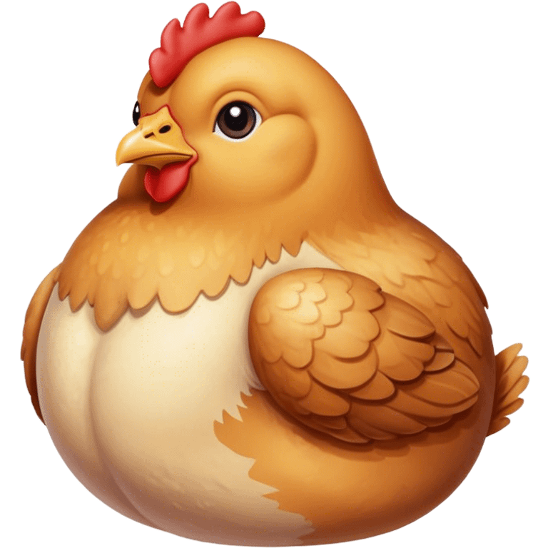 Chicken butt emoji