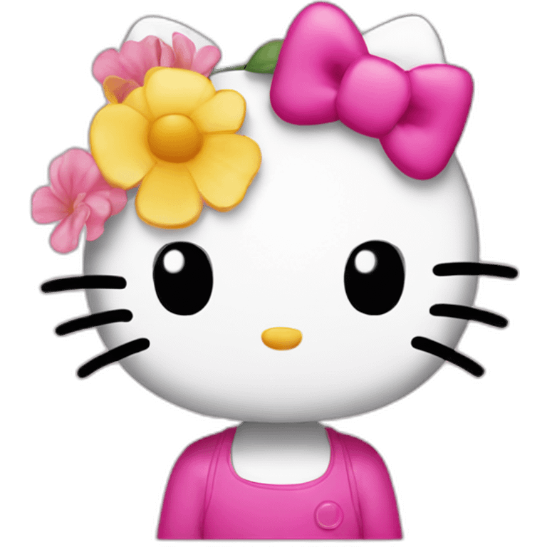 Cut hello kitty emoji