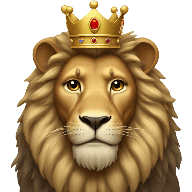 Lion with crown emoji