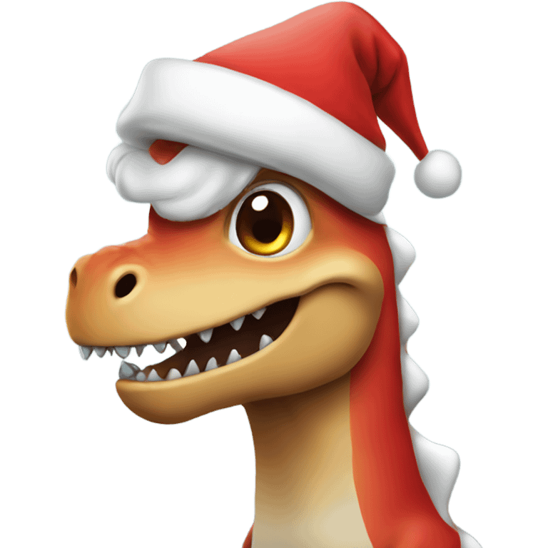 Santa Dino emoji