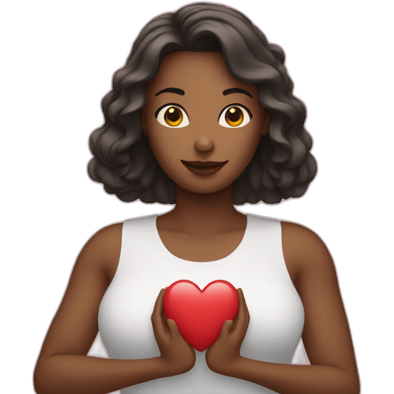 women with handheart emoji