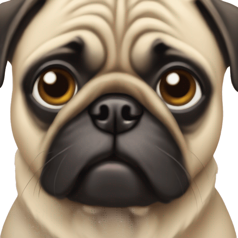 a pug dog emoji