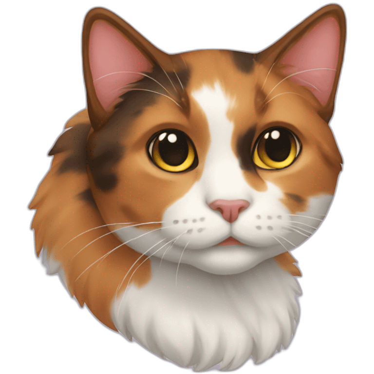 A calico cat emoji