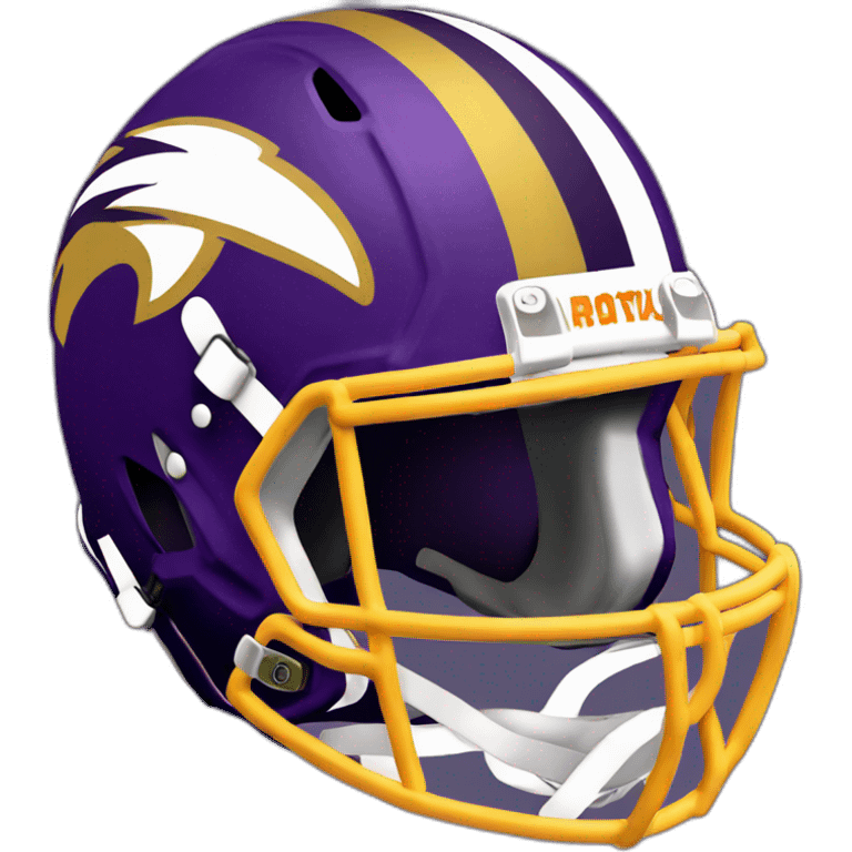 american-football-player-dark-purple-and-gold-helmet emoji