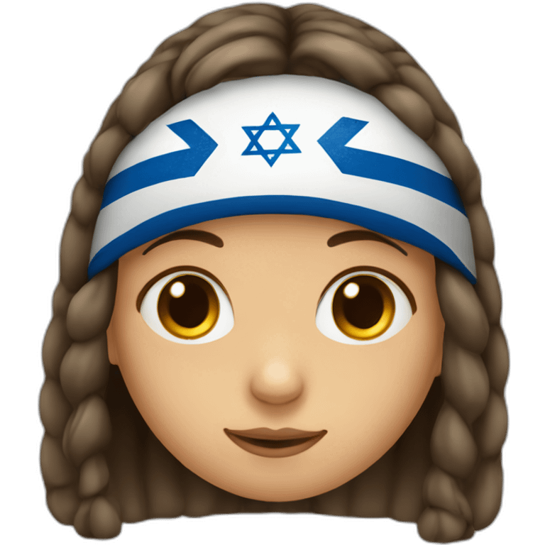 An Israeli girl with a stuffy nose emoji