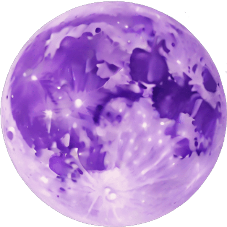 Moon with purple colour  emoji