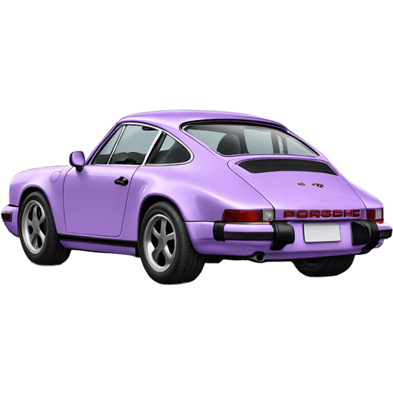 Lilac Porsche 911 emoji