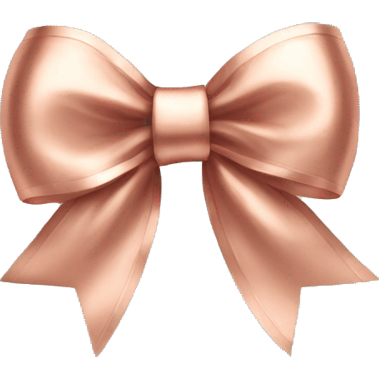 Rose gold bow emoji