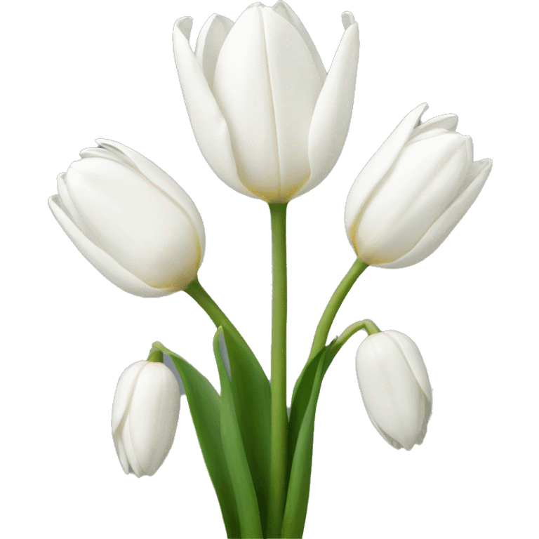 White tulips emoji