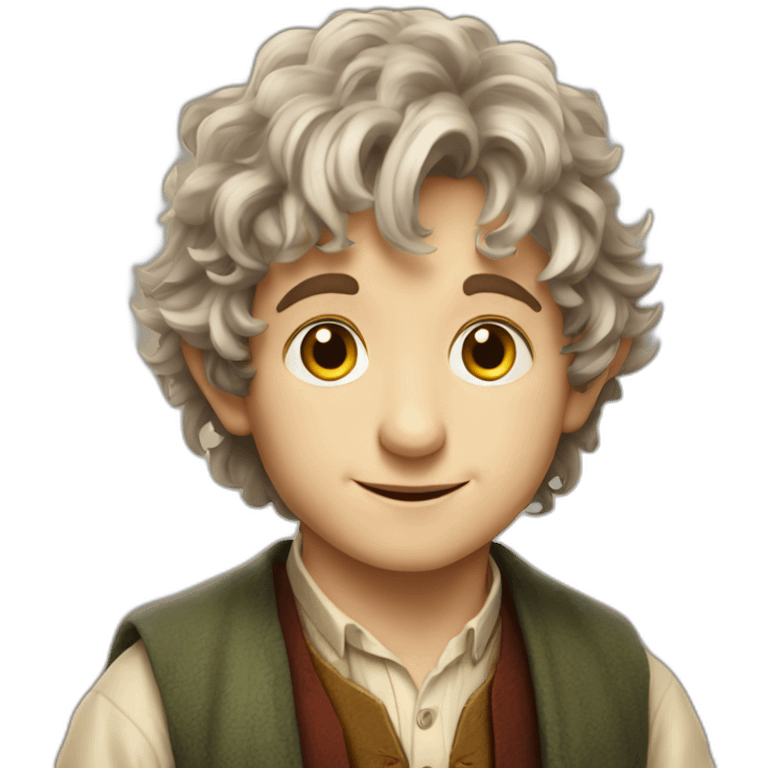 young bilbo baggins emoji