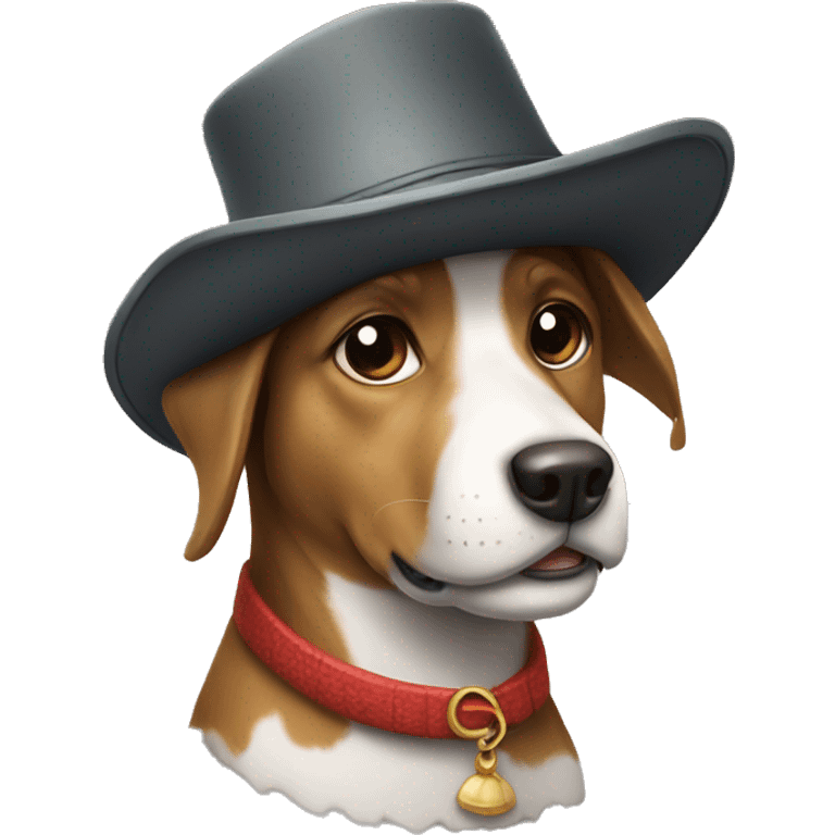 Dog with hat emoji