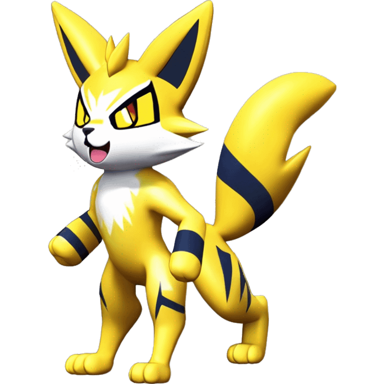 Yellow lombax-Zeraora-Renamon-cat emoji