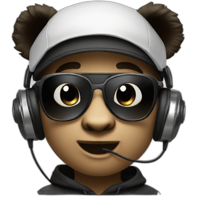 DJ panda emoji