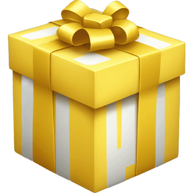 gift box yellow  emoji