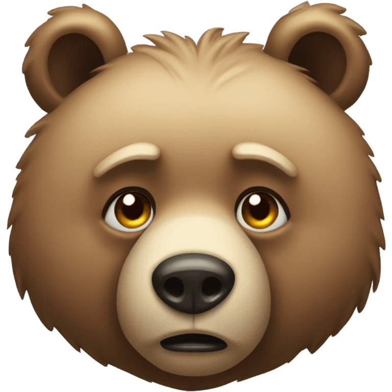 Bear crying  emoji