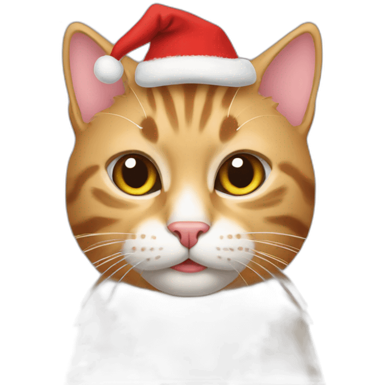 Cat christmas emoji