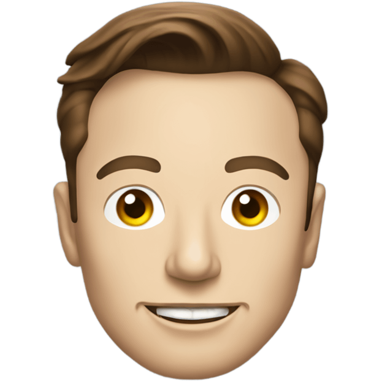 Elon musk as a spaceship emoji