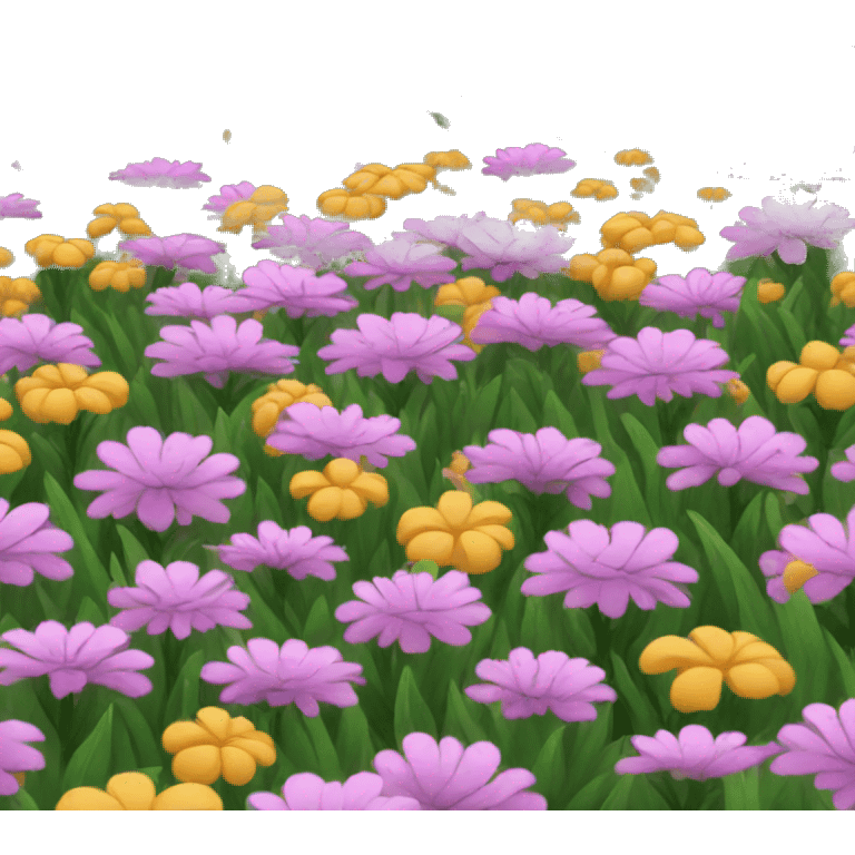 flower field   emoji