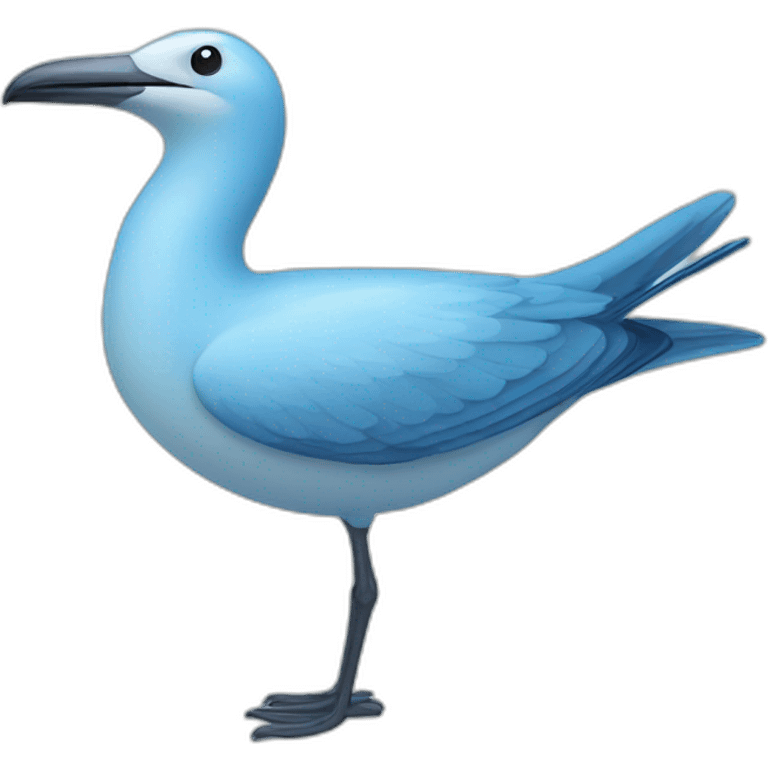 Light blue sea bird emoji