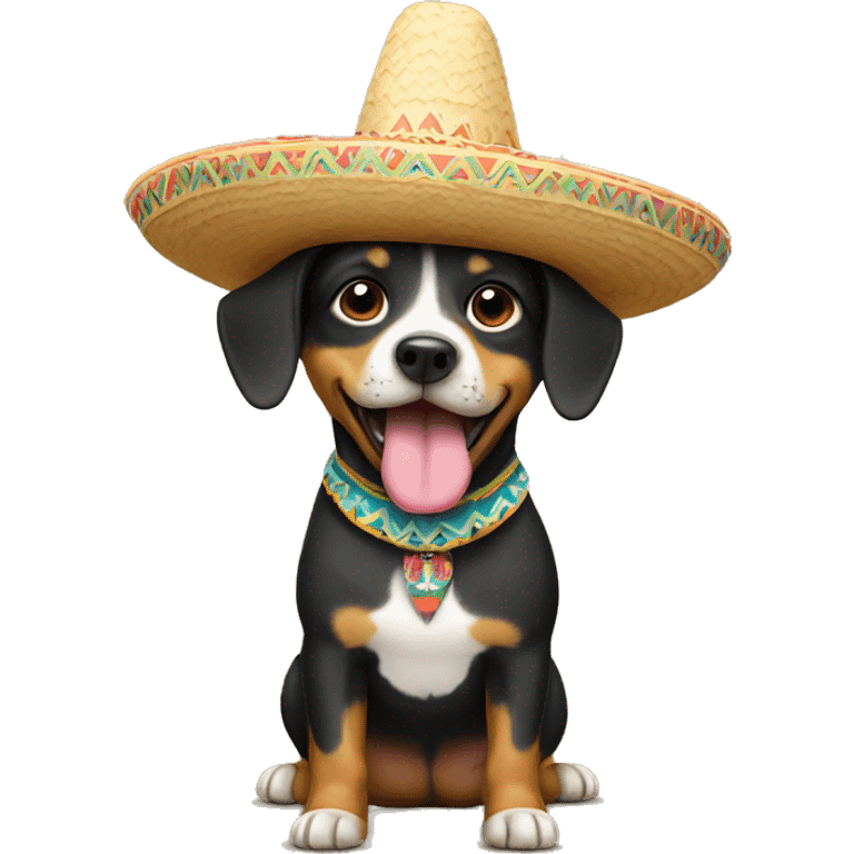 dog with sombrero emoji