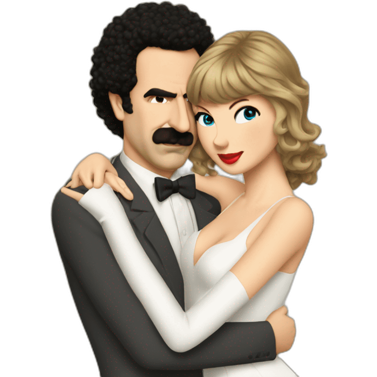 borat hugs taylor swift emoji