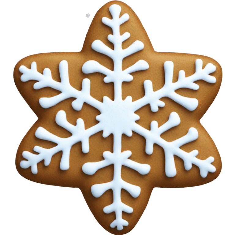 Snowflake gingerbread  emoji