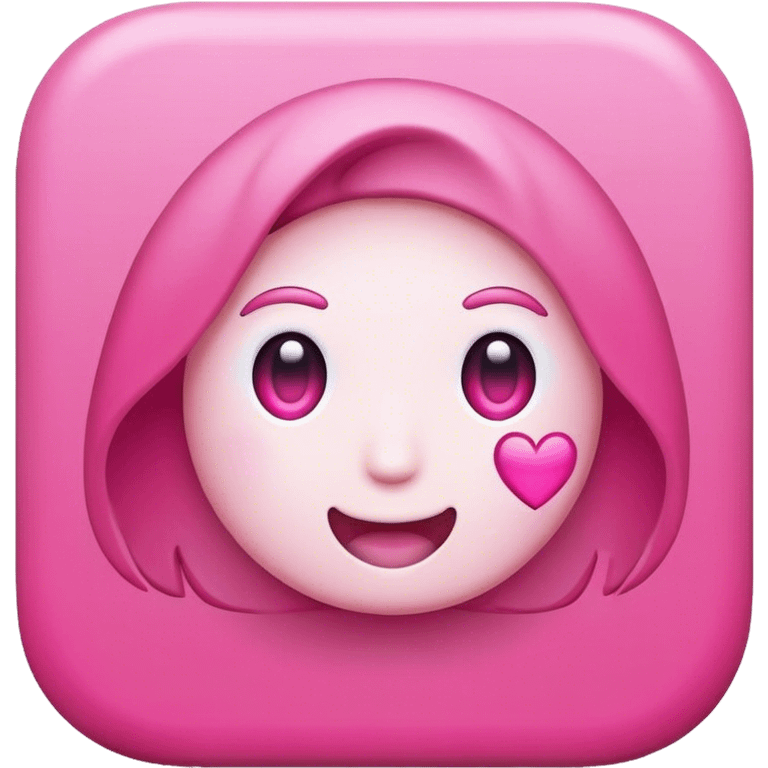 pink social media emoji