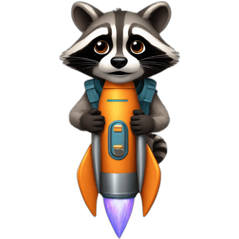  raccoon rocket emoji