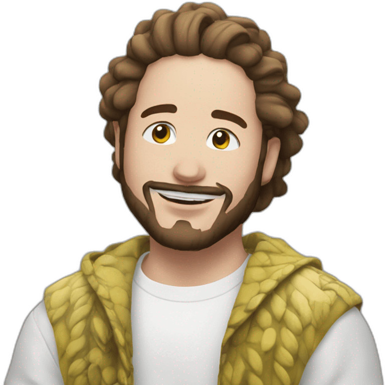 Post Malone esting chettos emoji