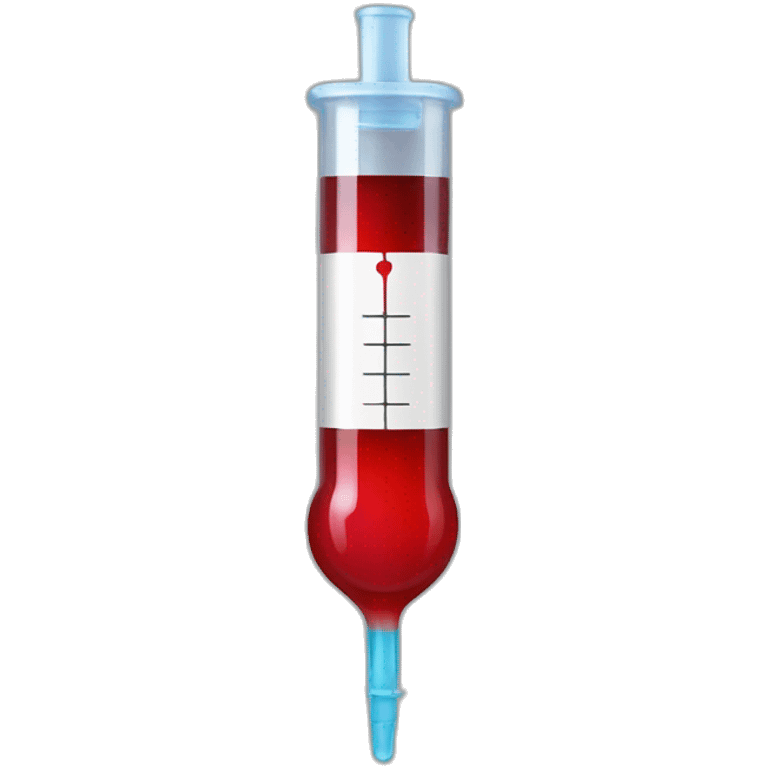 syringe with red liquid emoji