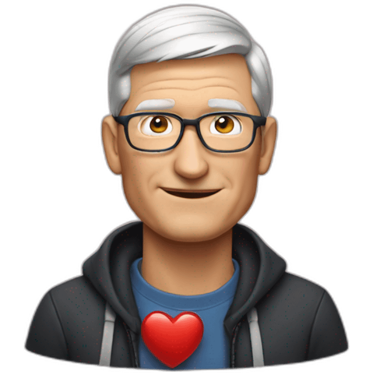 Tim Cook heart emoji