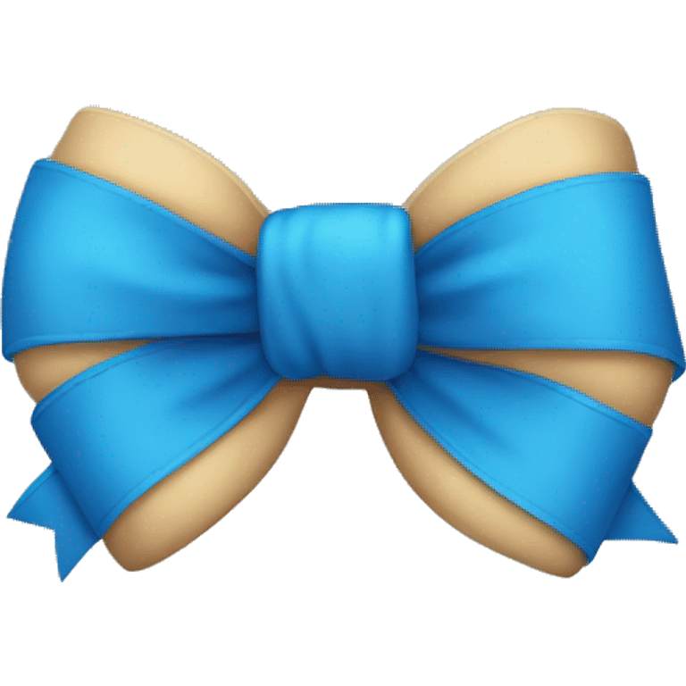 Blue bow emoji