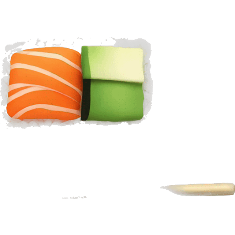 Sushi on a plate emoji