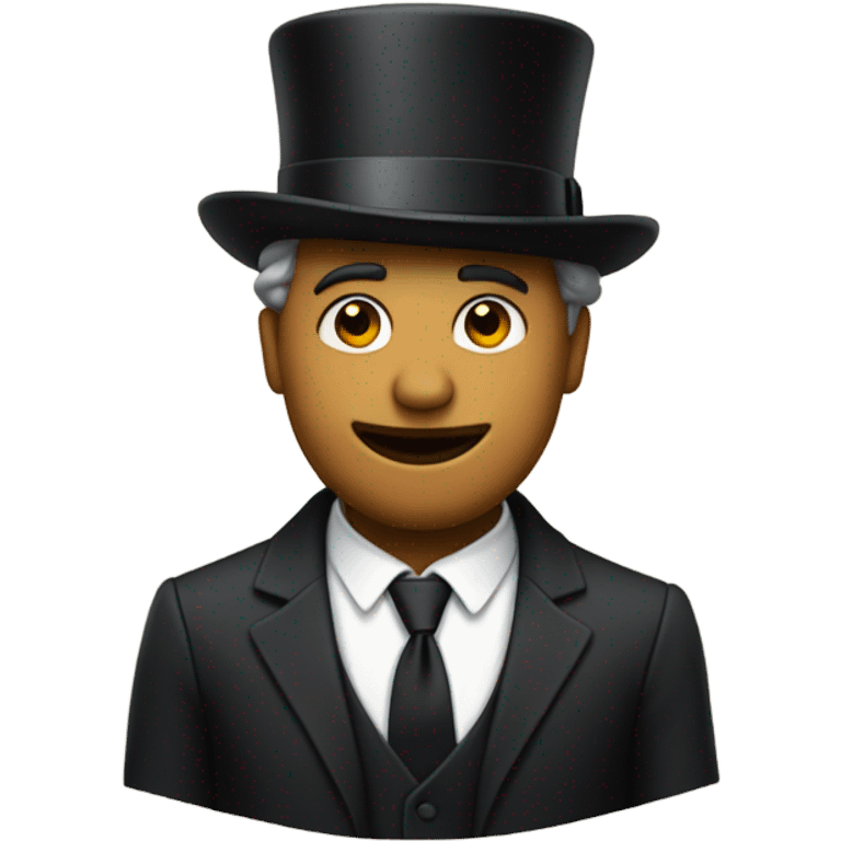 Bob wearing giant shoes a top hat and suit emoji