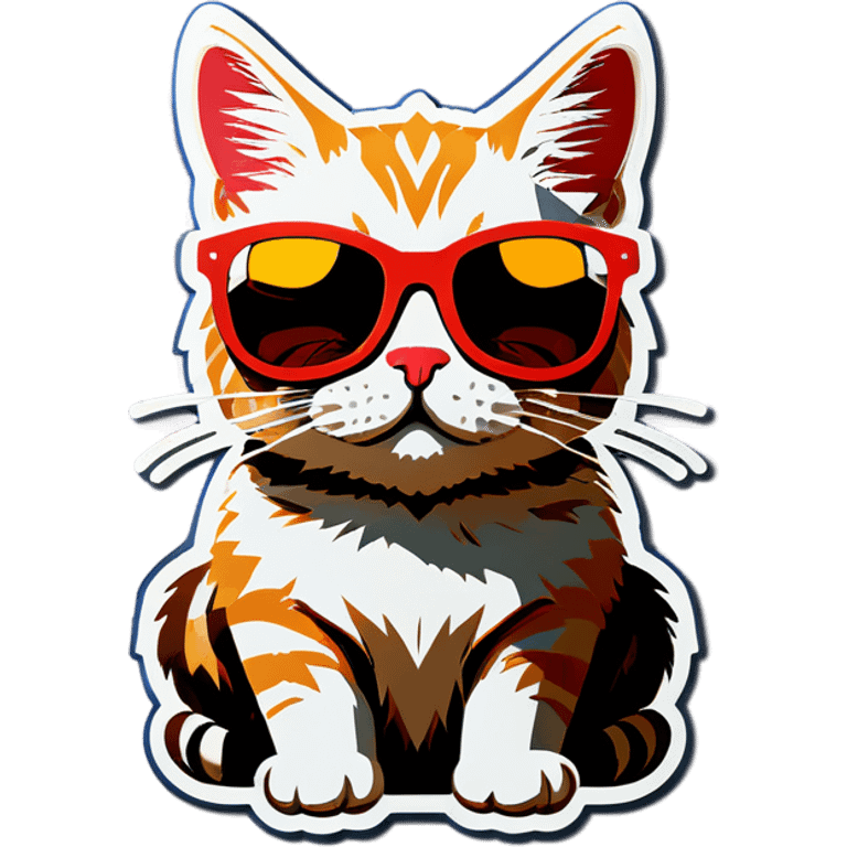 Cat with sunglasses emoji