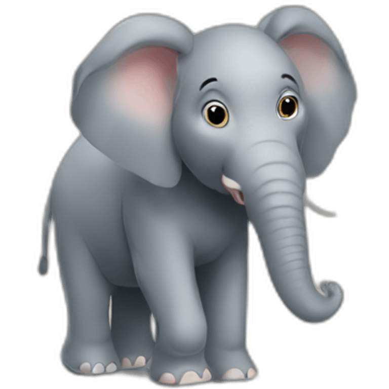 Elephant in a house emoji