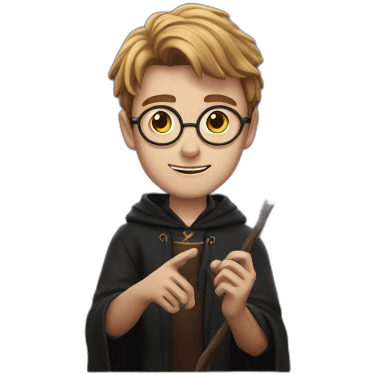 Harry poter who casts a spell emoji