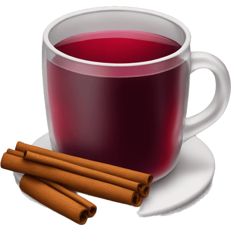 A cup of hot mulled wine. emoji