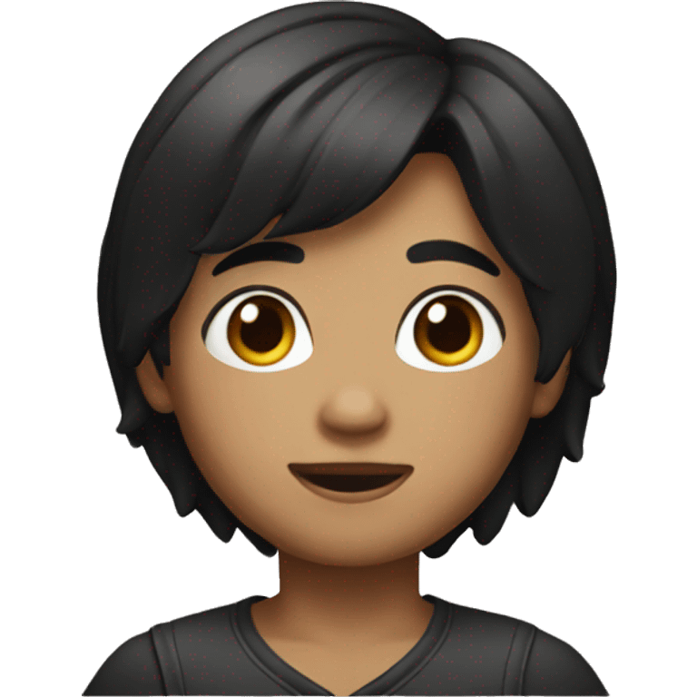 memoji boy black hair emoji