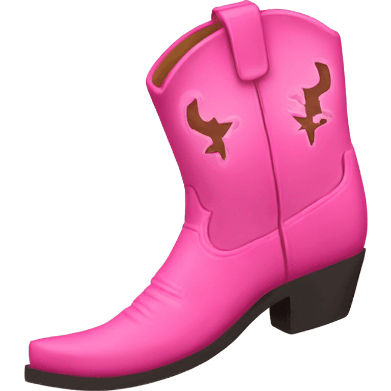 pink cowboy boots  emoji